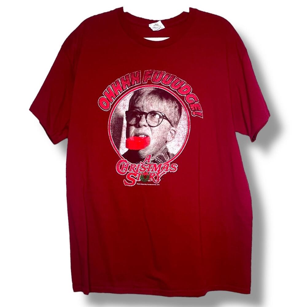 Men's A Christmas Story Ralphie Parker Fudge Graphic Tee Shirt Large